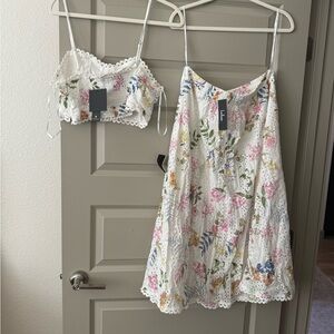 Lulus size large 2 piece dress